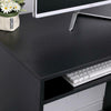 Black Computer Desk PC Laptop Table Home Office Study Workstation Gaming