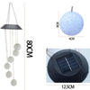 Garden Outdoor Hanging Wind Chimes Solar Powered LED Light Festive Decorations