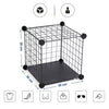 Industrial Metal Wire 12 Storage Cube DIY Shelving Unit Bookcase Organiser Black