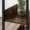 Industrial Computer Desk with Storage Shelf Metal Frame for Home Office