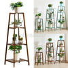 3/4Tier Wooden Plant Flower Display Stand Pot Shelf Indoor Garden Storage Rack