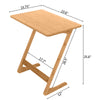 Bamboo Bedside Sofa Side Table Coffee Laptop End Laptop Desk for Living Room UK