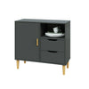 New Small Sideboard Cupboard Display Cabinet Storage with 2 Drawers & 1 Doors