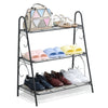 3 Tier Outdoor Garden Flower Plant Stand Shelf Pot Display Ladder Corner Shelves