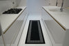 Machine Washable Non Slip Greek Key Kitchen & Hall Runners Rugs Mats Black Grey
