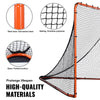 6'x6' Lacrosse Goal Net Folding Backyard Lacrosse Training Equipment Steel