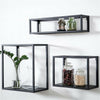 Wall Mounted Metal Wall Shelf Decorative Floating Shelves Bookshelf Record Hoder