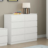 Hallway Bedroom Furniture 8 Drawer Chest of Drawers Matt White Sideboard
