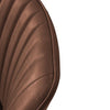 2X Dining Chair Brown Faux Leather Office Chair with Thick Cushion Dining Room