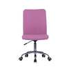 Padded Seat Computer Desk Office Chair Fabric Home Swivel Study Chair Pink/Grey