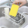 1X Metal Sink Organiser Hanging Storage Rack Dish Cleaning Drying Sponge Holder