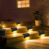 8X LED Solar Powered Fence Wall Lights Step Path Decking Garden Colorful Lamps V