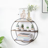 Floating Shelves Metal Wall Shelf Decoration Office Storage Hanging Display Rack