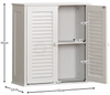 2 Door Wall Mounted Bathroom Storage Cabinet, White