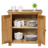 Small Oak Storage Cupboard | Wooden Filing Cabinet Shoe Organiser Bathroom Unit