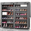 6 Tier 36 Pairs Shoe Rack Dustproof Organiser Storage Shoes Cabinet Stand UK