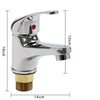 Modern Bathroom Taps Basin Sink Mono Mixer Chrome Cloakroom Tap with 2 Hoses