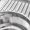 Single Round Stainless Steel Inset Kitchen Sinks Includes Plumbing Kit