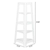 5 Tier White Corner Ladder Shelf Home Display Bookcase Corner Shelf UK Stock