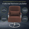 3-IN-1 Lazy Sofa Single Folding Couch Bed Chair Lounger Sofabed Armrest & Pillow