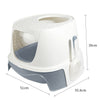 Plastic Cat Kitten Litter Box Large Hooded Enclosed Pet Toilet Tray With Scoop