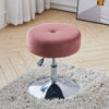 Swivel Velvet Padded Stool Vanity Chair Height Adjustable Dressing Dining Seat