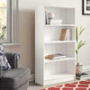 4 Tier White Wooden Bookcase Shelving Display Storage Unit Wood Furniture