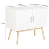 SALE White Retro Sideboard Storage Cabinet Wooden Legs Hall #488