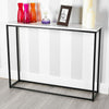 Slim Hallway Console Table Narrow Industrial Sideboard Display Unit Metal Desk