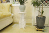 UK White Round Coffee Tea Side End Tables Rack Stand Modern Furniture Room Decor
