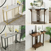 Industrial/ Morden Console Table Hall Entryway Slim Side Desk with Storage Shelf