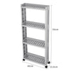 Slide Out Kitchen Storage Rack Bathroom Slim Organiser Basket Shelves on Wheels