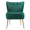 Scallop Back Armchair Lotus Petal Tub Seat Lounge Occasional Accent Sofa Chair