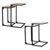 Seville Modern Wooden Metal Frame Side End Table Nesting Coffee Living Bedroom
