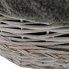 Handmade Wicker Raised Blanket Bed Pet Cat Dog Sofa w/ Cushion Kennel Mat Pillow