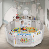 14/16Panels Baby Playpen Foldable Kids Safety Activity Center Plastic Yard Fence