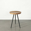 Side Table Round Tri Pin Small Bedside Living Room Coffee Indoor Circular Wooden