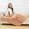 150*200 Multicolor Knitted Blankets Hand Knit Sofa Blanket thick warm Chunky