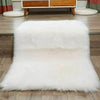 Large 120cm White Fluffy Rugs Anti-Slip Shaggy Rug Super Soft Mat Bedroom Floor