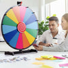 18" Color Prize Wheel Dry Erase Fortune Spinning Tabletop Win Game Party Stand