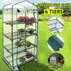 4 Tier Greenhouse Frame Outdoor Garden Shed Plant Grow Green House W/ PVC Cover