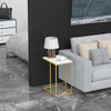 Premium Marble Top Coffee Table With Gold Painted Iron Steel Frame Home Office