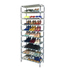 Tall 30 Pairs Shoe Rack 10 Tier Storage Boot Organiser Shelf Stand Tidy Room