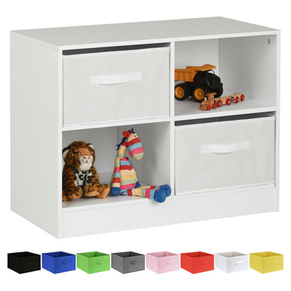 Hartleys White Kids Bedroom Storage Organizer Unit With Drawers Childrens Childs