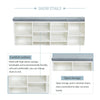 White Shoe Storage Bench Cabinet Soft Padded Seat Organiser Shelves Stand Rack