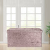Top Folding Storage Ottoman Seat Toy Storage Box Folding Seat Crushed Velvet