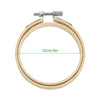 10PCS Wooden Embroidery Hoops Set Bamboo Circle Cross Hoop Stitch Tools 4In/3In