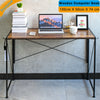 Folding Computer Desk Office Desk Wooden Foldable Study Table Laptop Home Office