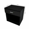 Black Bedside Table High Gloss Cabinet Chest Of Drawer Storage Bedroom Furniture