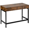 Computer Desk Dressing Table + 2 Drawers Work Table Home Office Table Industrial